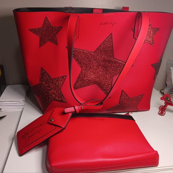 Kendall & Kylie Handbags - Women's Kendall and Kylie rare red star purse tote, never been used, new